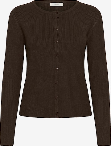 InWear Knit Cardigan 'Yenah' in Brown: front