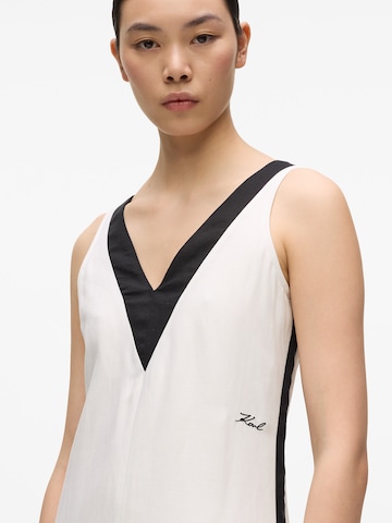 balts Karl Lagerfeld Kleita