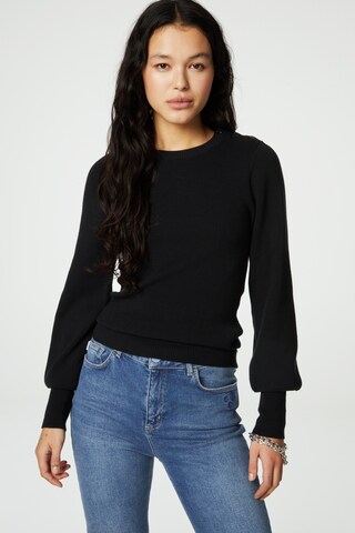 Pull-over Fabienne Chapot en noir : devant