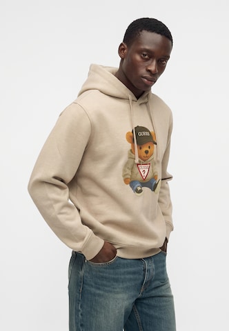 GUESS - Sudadera 'TEDDY BEAR' en beige: frente
