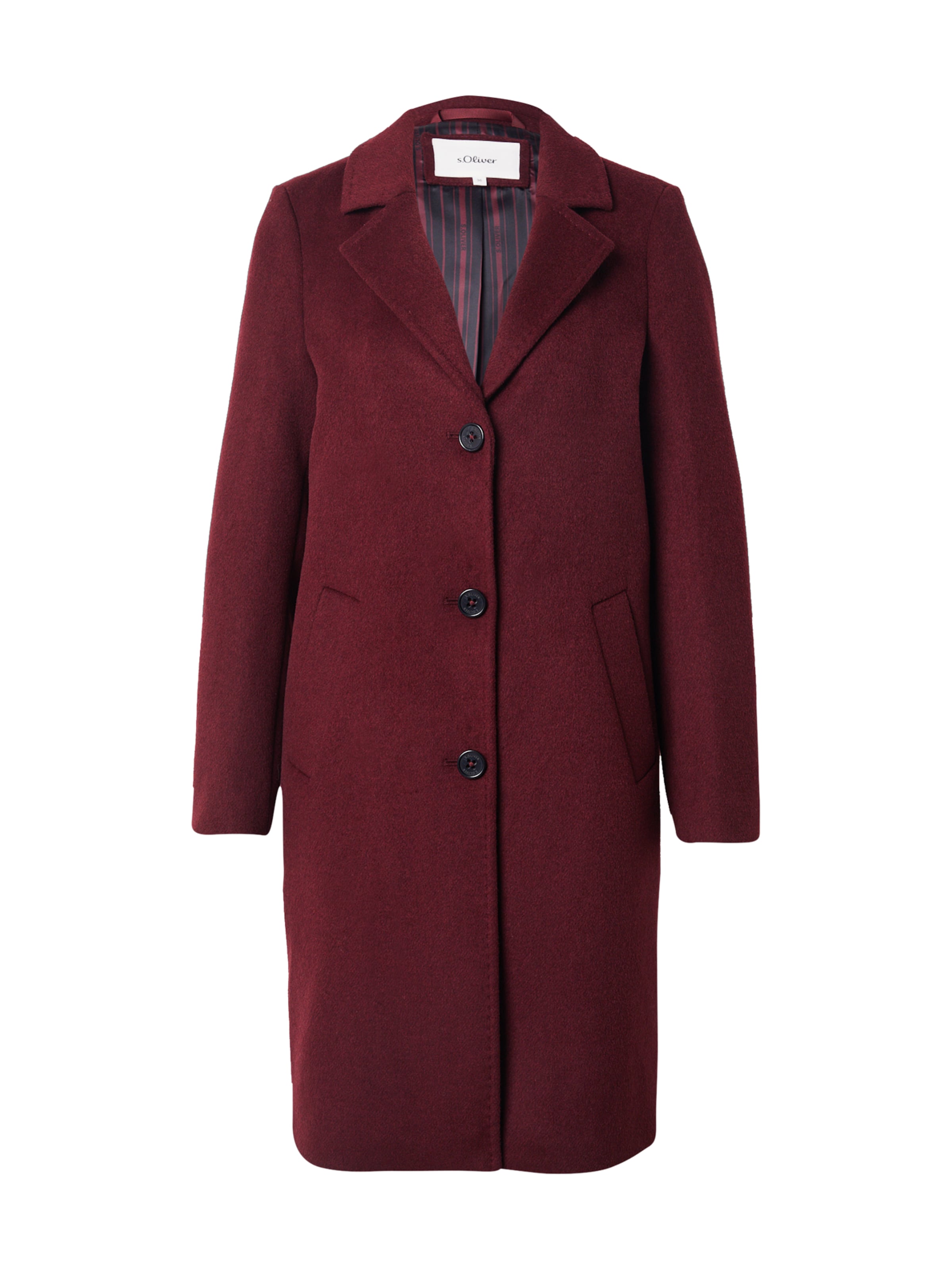 Cappotto di mezza stagione di s.Oliver in rosso: frontale