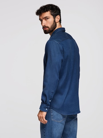 Ombre Regular Fit Hemd‌‌‌‌‌‌‌‌ in Blau