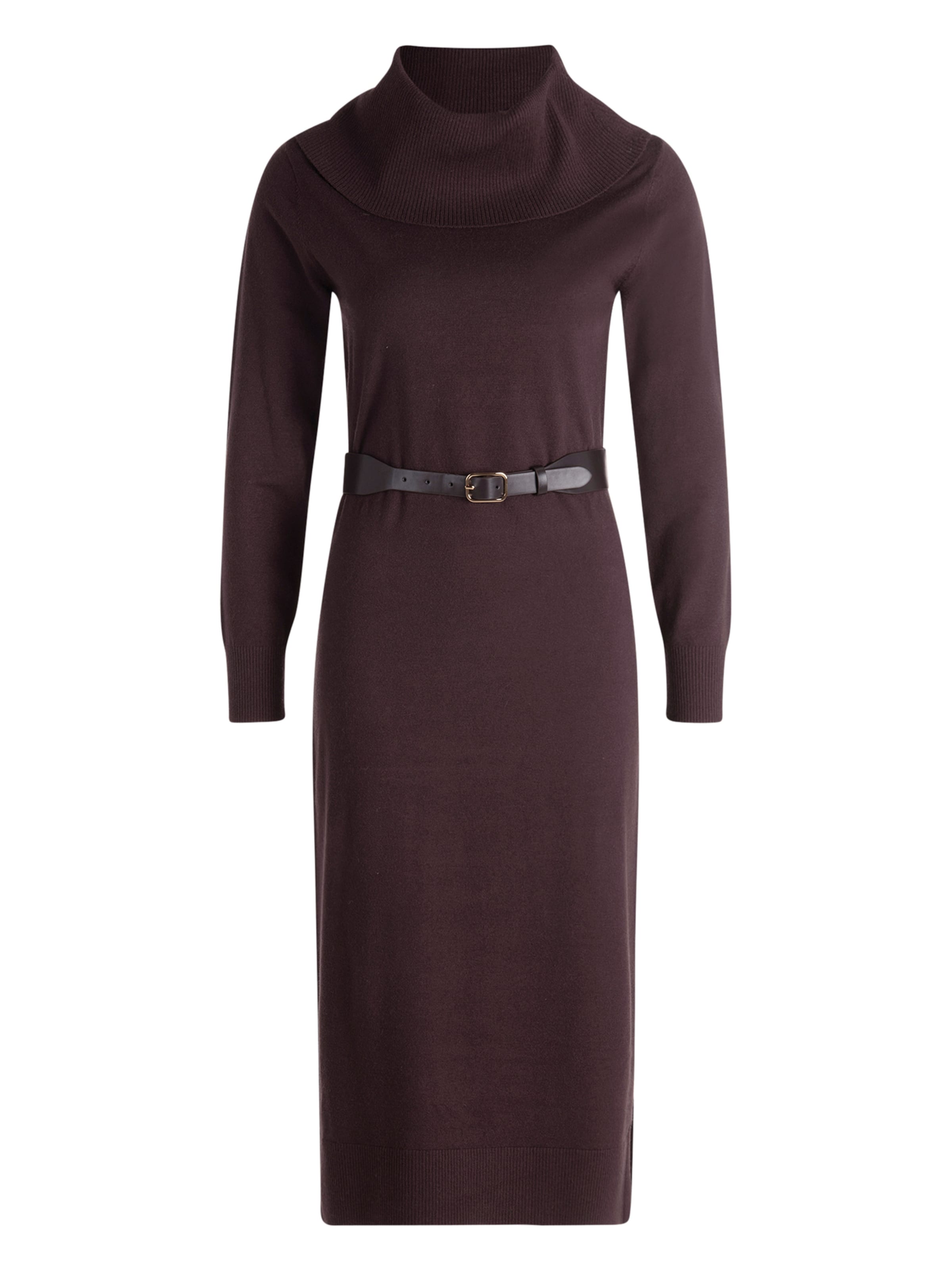 zero Jurk in Bruin: voorkant