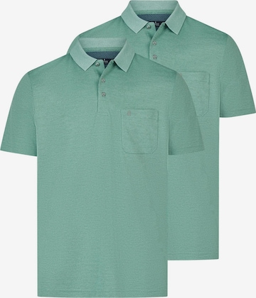 Ragman Shirt 'Basic' in Groen: voorkant