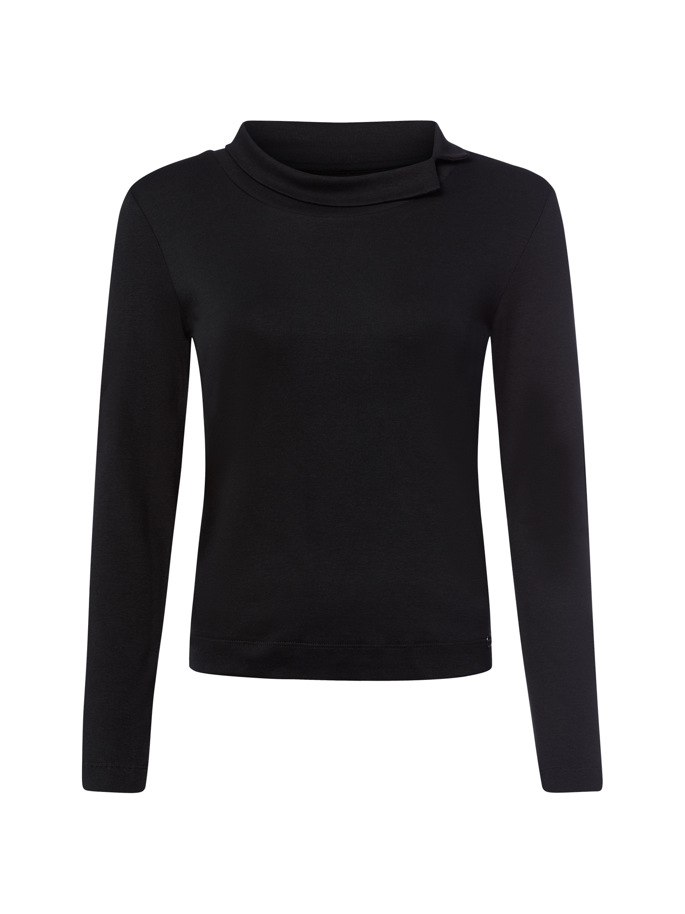 Marc Cain Langarmshirt in Schwarz: Vorderseite