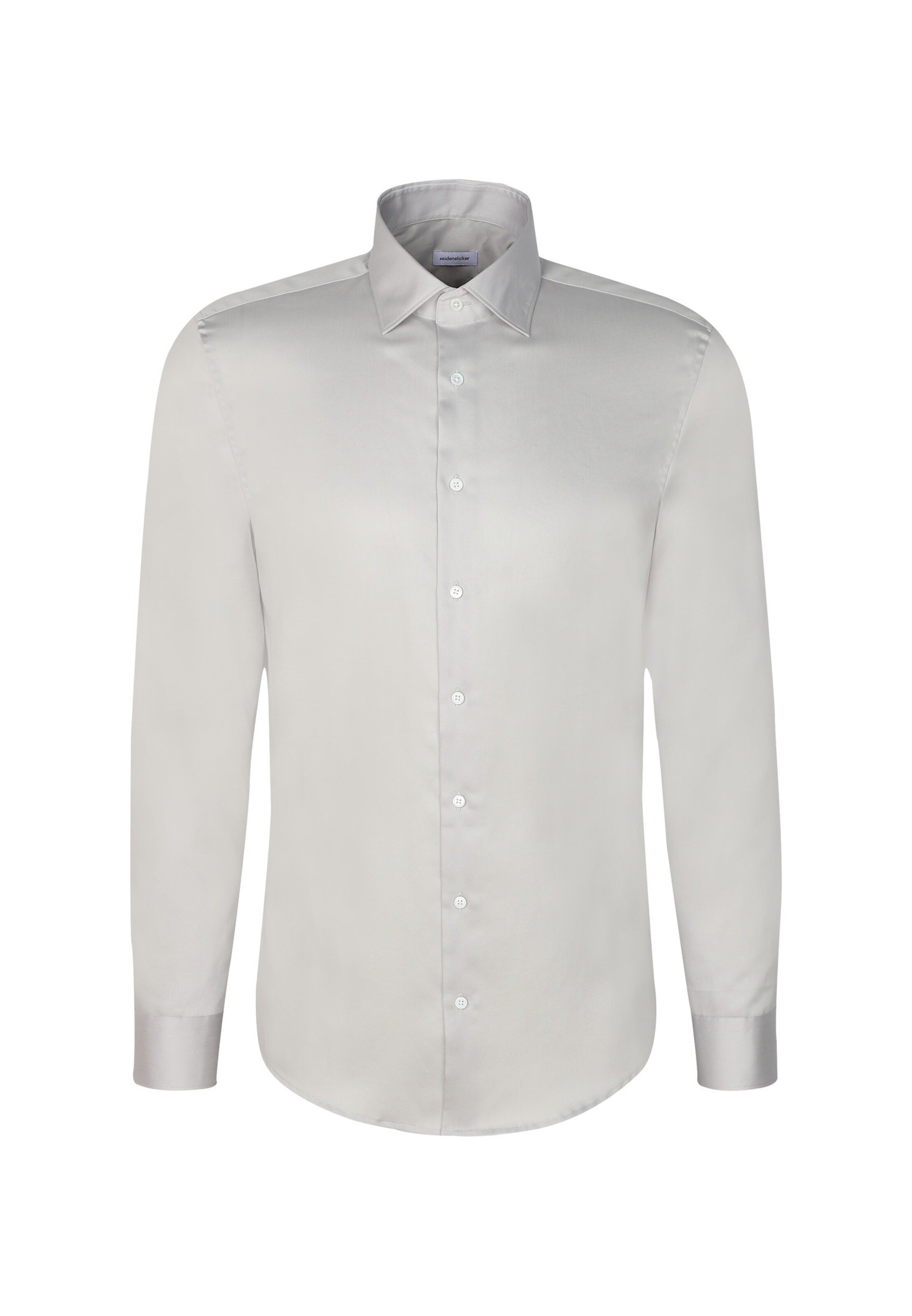 SEIDENSTICKER Businesshemd 'Schwarze Rose' in hellgrau, Produktansicht
