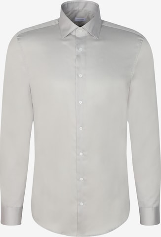 SEIDENSTICKER Slim Fit Businesshemd 'Schwarze Rose' in Grau: Vorderseite