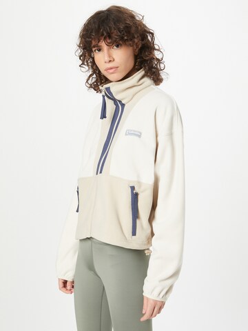 Veste en polaire fonctionnelle 'Back Bowl' COLUMBIA en blanc : devant