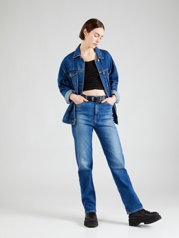 Tommy Jeans - Regular Calças de ganga 'JULIE STRAIGHT' em azul