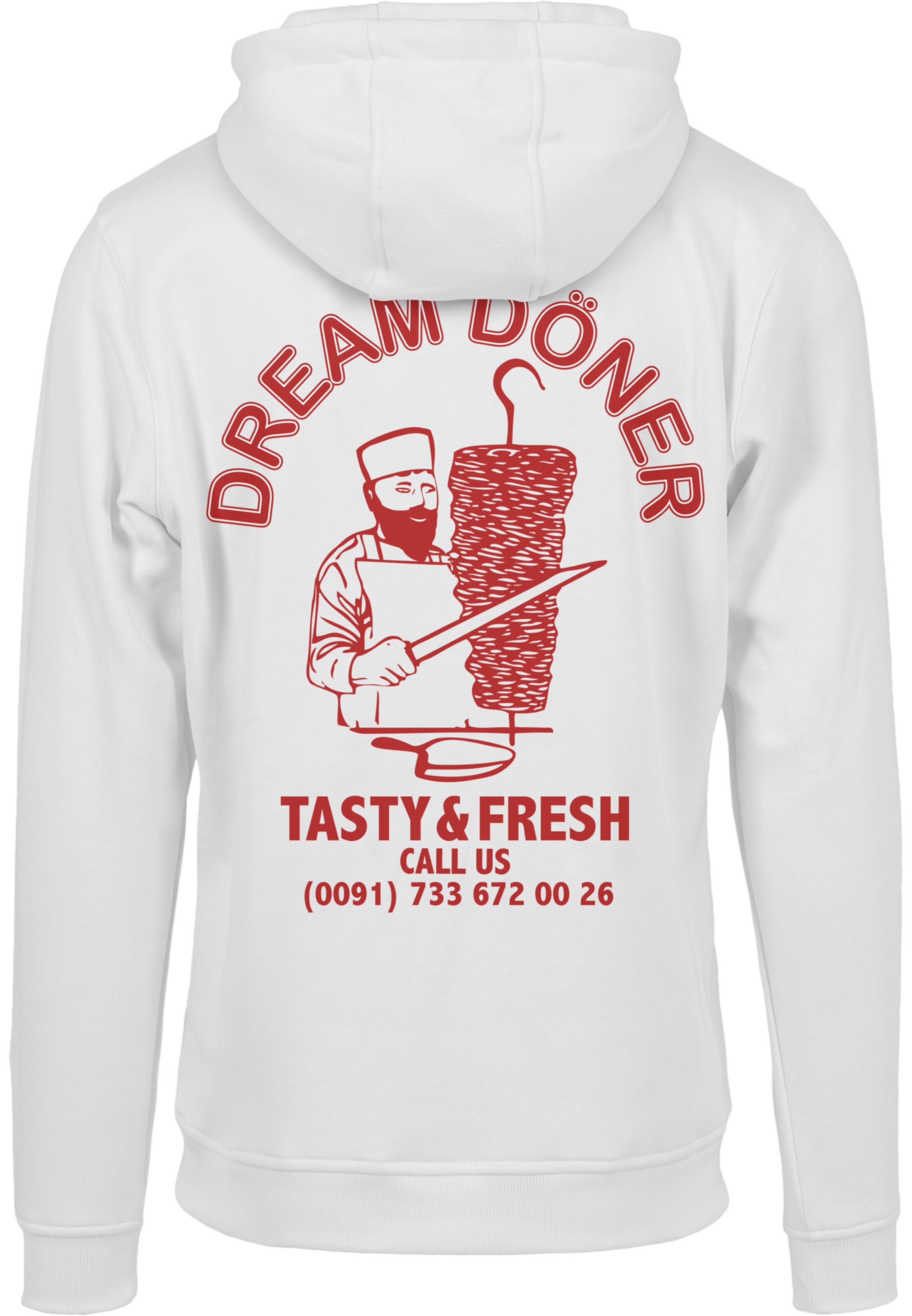 Felpa 'Dream Kebab' di Mister Tee in bianco