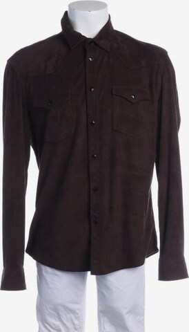 DRYKORN Button Up Shirt in M in Brown: front