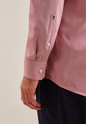 SEIDENSTICKER Regular Fit Hemd 'Smart Essentials' in Rot
