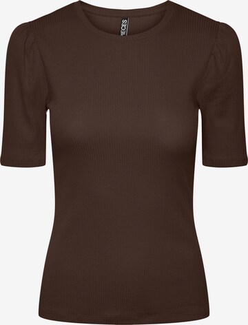 PIECES Shirt 'RUKA' in Brown: front