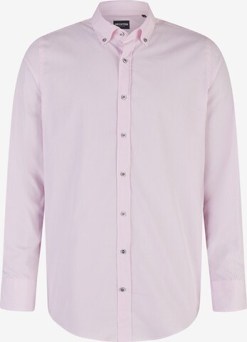 HECHTER PARIS Regular fit Business Shirt in Pink: front