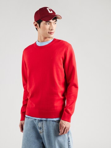 ARMEDANGELS Sweter 'LOUKAA' w kolorze czerwony: przód