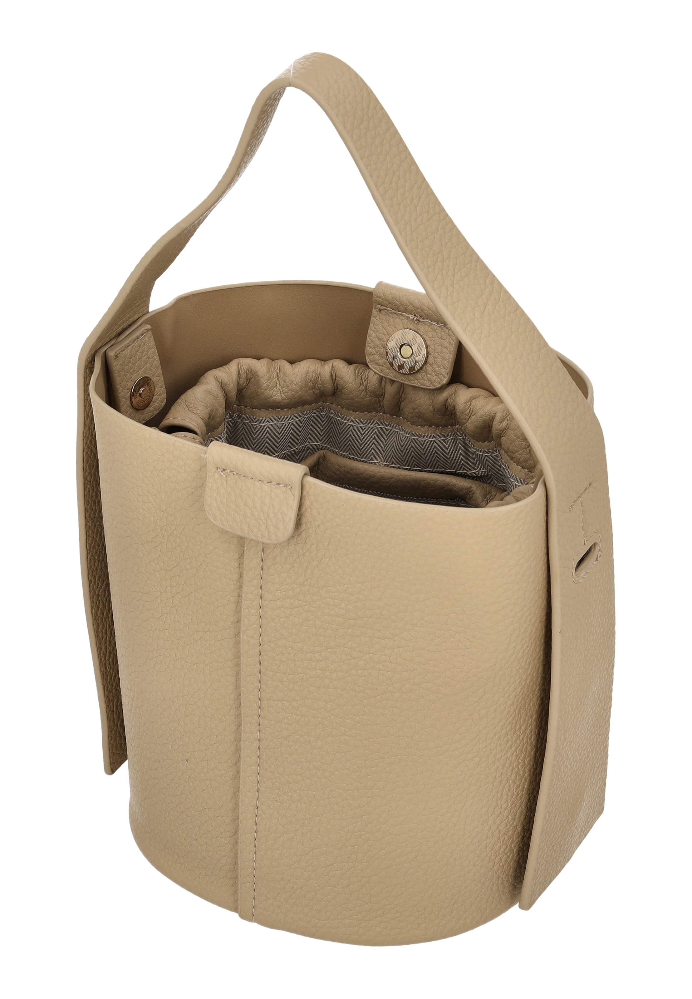 usha WHITE LABEL - Bolso saco en beige