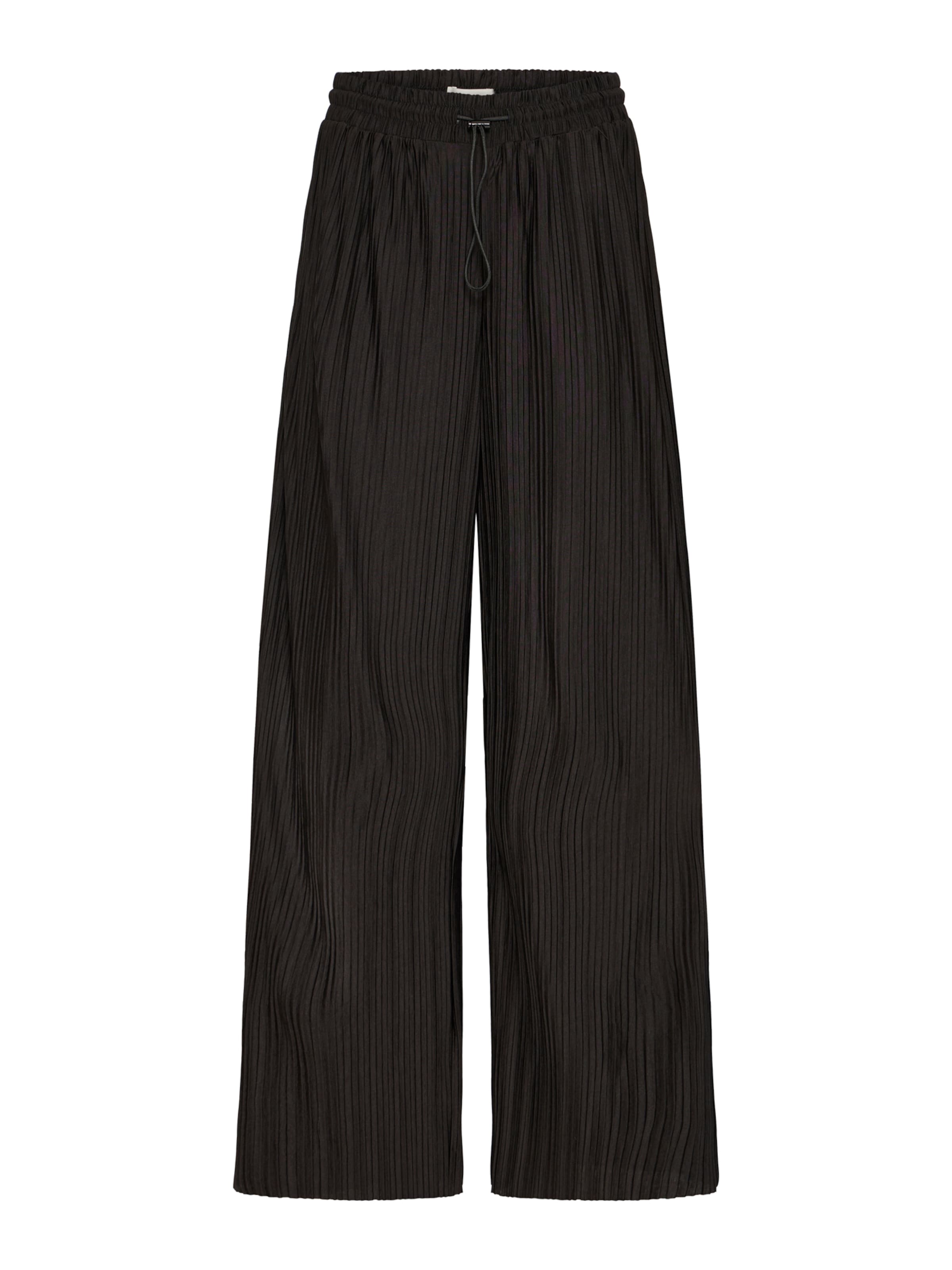 ICHI Широкий Штаны 'IHMIKALA' в Черный: спереди