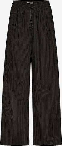 juoda ICHI Plačios klešnės Kelnės 'IHMIKALA': priekis