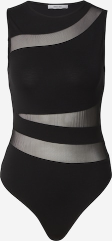 ABOUT YOU Блуза боди 'Darina' в черно: отпред