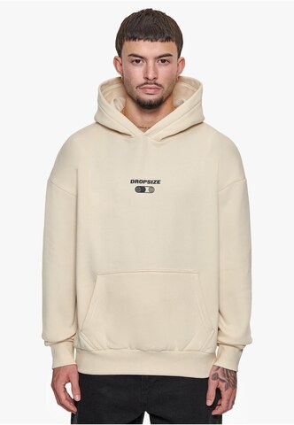 Dropsize Sweatshirt 'Hustle In Silence' in Beige: predná strana