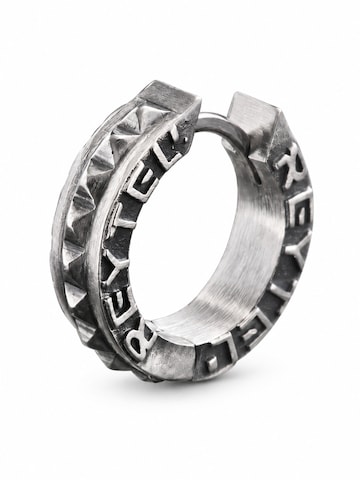 REYTEL Ohrring 'ROUGH'‌‌‌ in Silber: Vorderseite