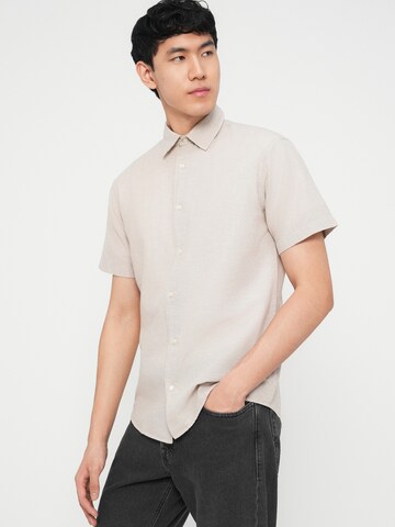 JACK & JONES Средняя посадка Рубашка 'JJEBREEZE' в Серый