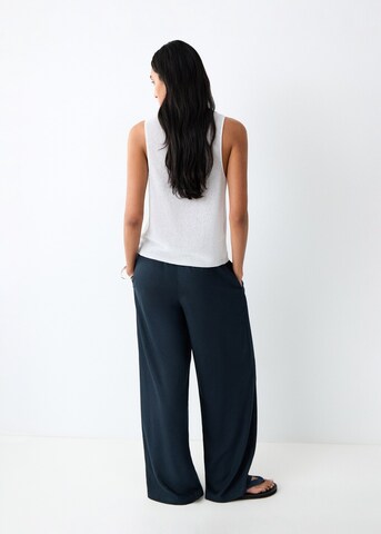 MANGO TEEN Loose fit Pants in Blue