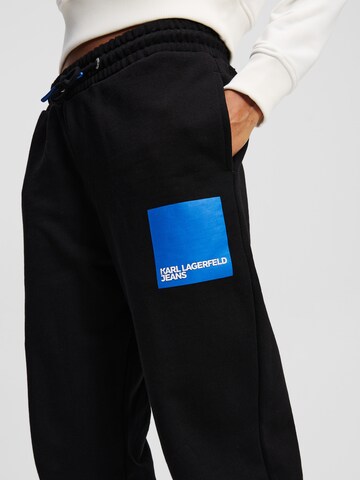 KARL LAGERFELD JEANS Zúžený Kalhoty – černá
