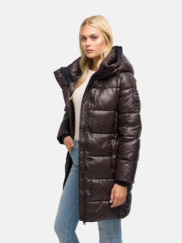 Manteau d’hiver 'Yumee XVI' MARIKOO en marron : devant