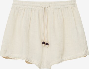 Pull&Bear Regular Broek in Beige: voorkant