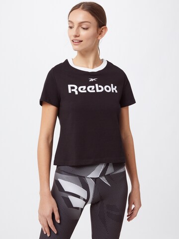 Reebok Loosefit Sportshirt in Schwarz: predná strana