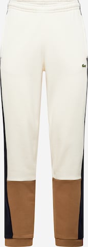 Tapered Pantaloni di LACOSTE in beige: frontale