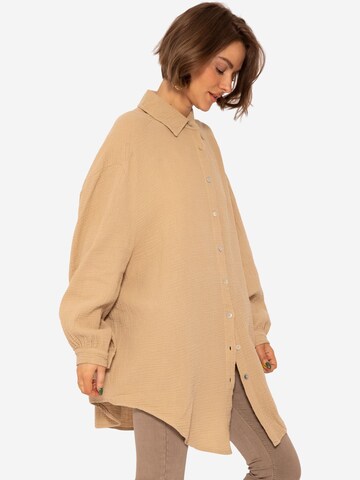 SASSYCLASSY Blus i beige