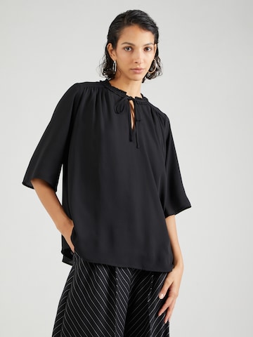 BRUUNS BAZAAR Blouse 'Camilla Kasikas' in Black: front