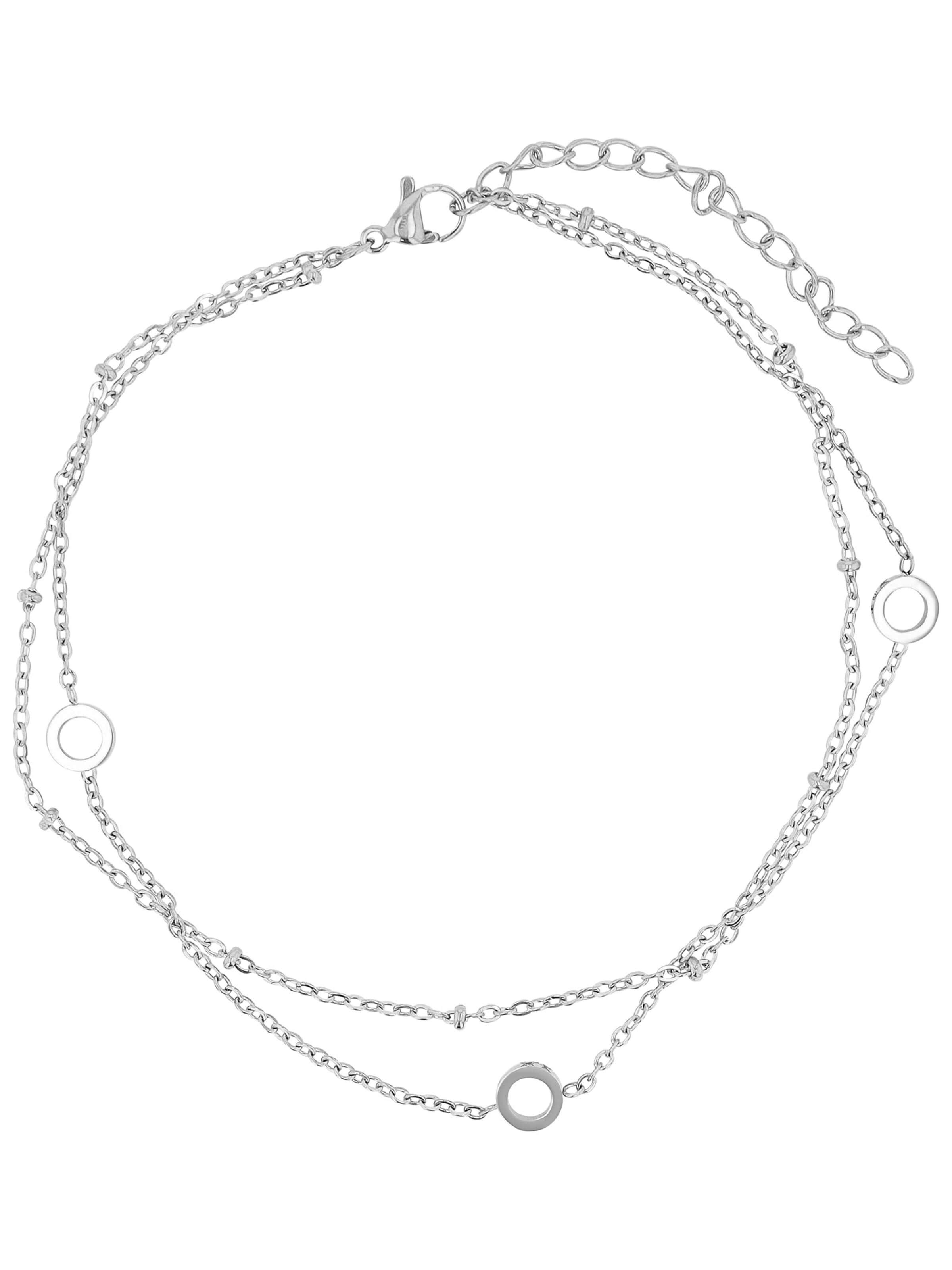 Akzent Fußschmuck 'Kanita, langlebig'‌‌‌‌‌‌ in Silber: Vorderseite