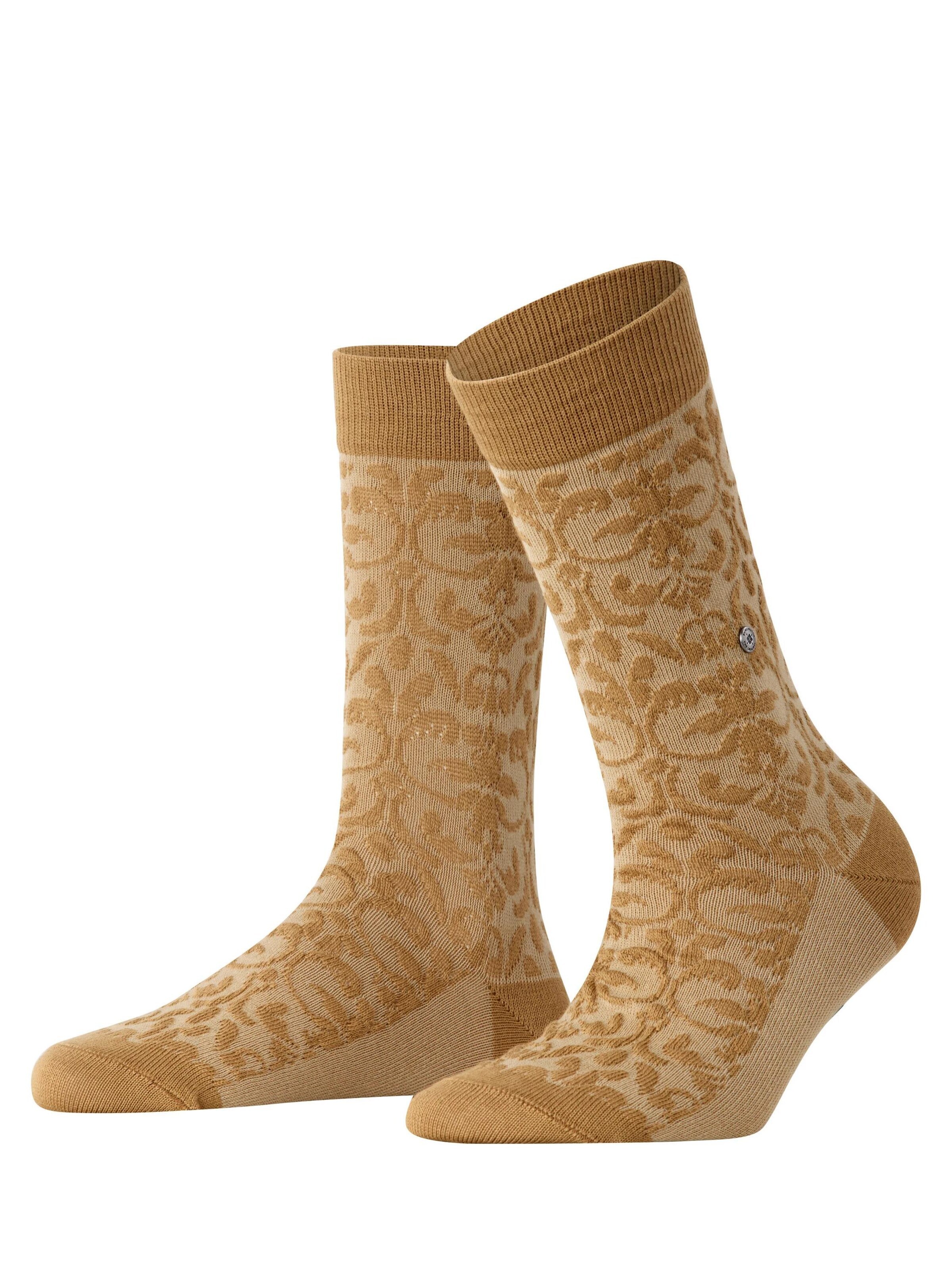 BURLINGTON Socken 'Ornamental'‌‌‌‌‌ in Braun: Vorderseite