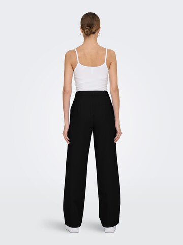 ONLY Wide leg Broek 'Orleen ' in Zwart