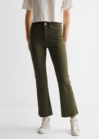 MANGO TEEN Jeans 'flarecuv' in Green: front