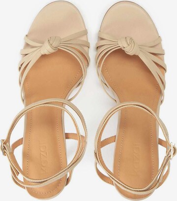 Kazar Sandalen met riem in Beige