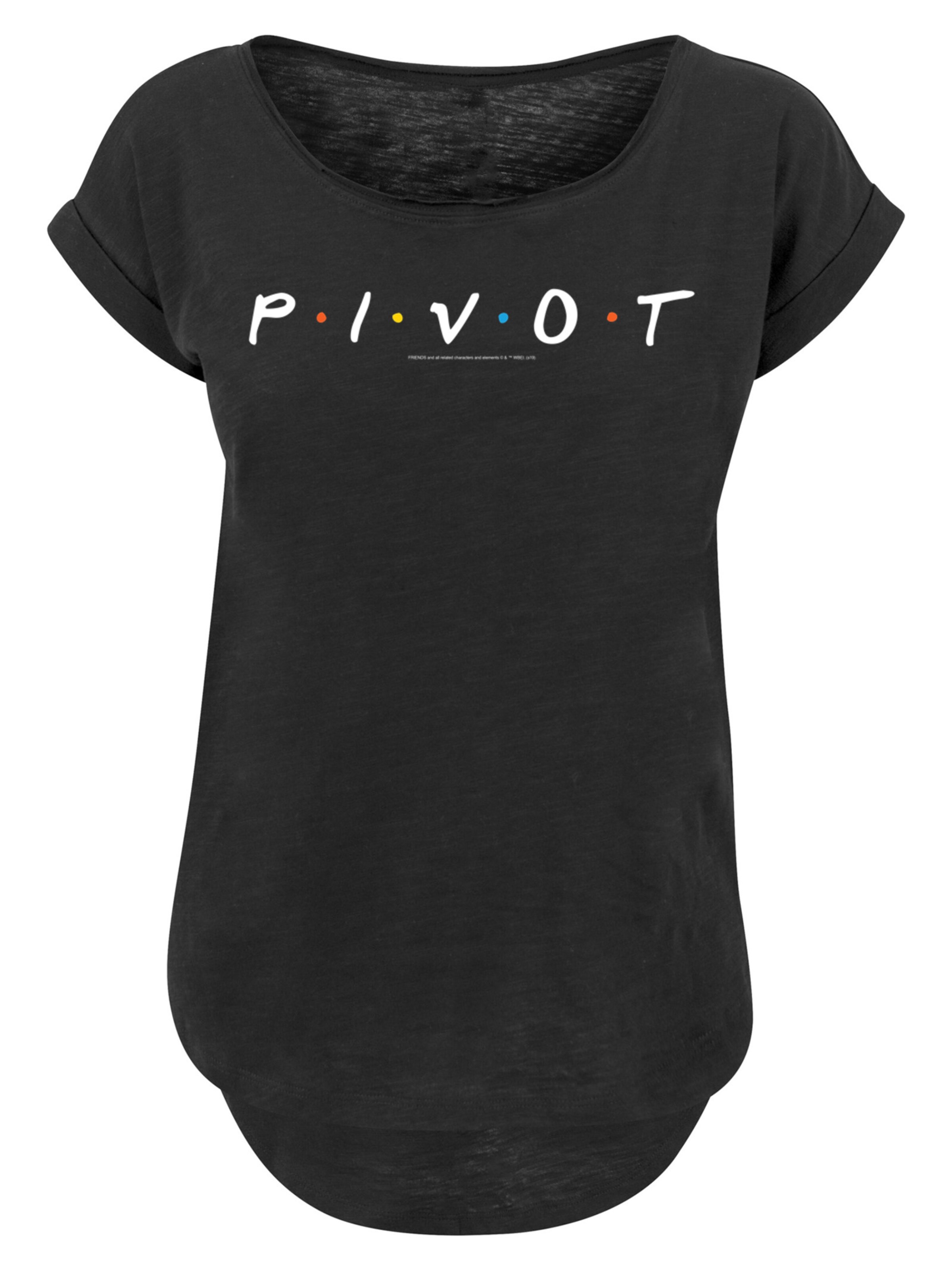 F4NT4STIC Shirt 'Friends Pivot' in Zwart: voorkant