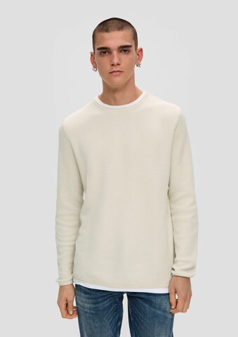 QS Sweater in Beige: front