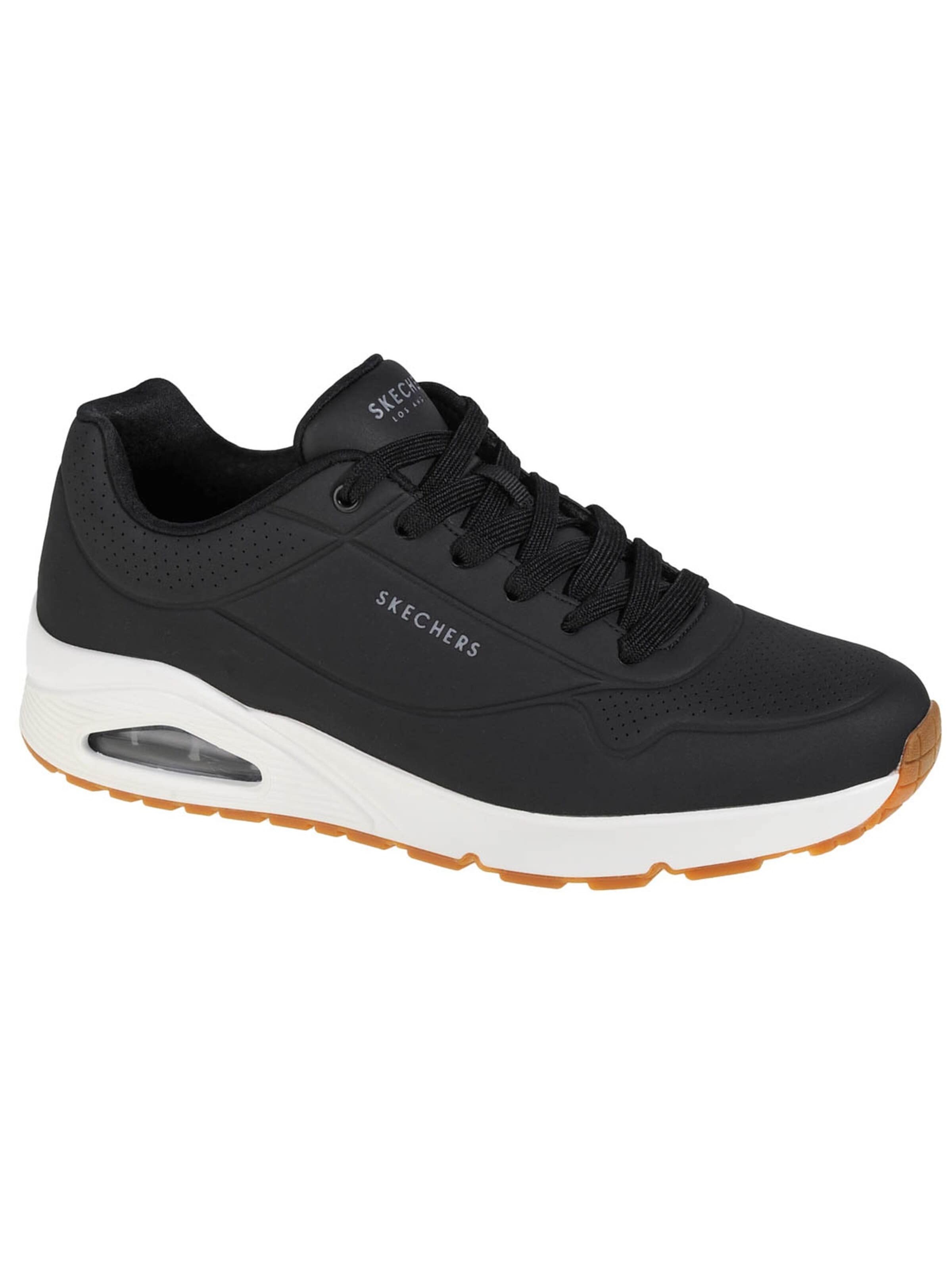 SKECHERS Sneakers laag 'Skechers Uno-Stand On Air' in Zwart: voorkant
