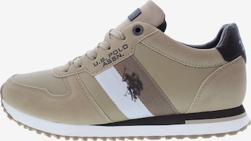 Baskets basses 'XiriO007Mdyu1' U.S. POLO ASSN. en beige : devant