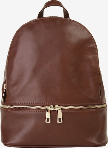 Sac à dos piké en marron : devant