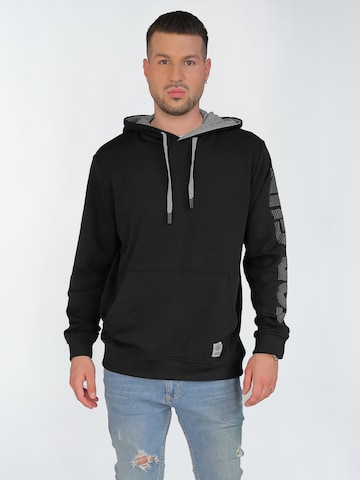 TOP GUN Sweatshirt in Schwarz: Vorderseite