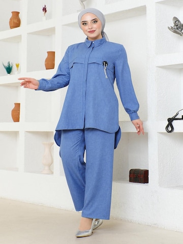 MODAMIHRAM Tuniek in Blauw: voorkant