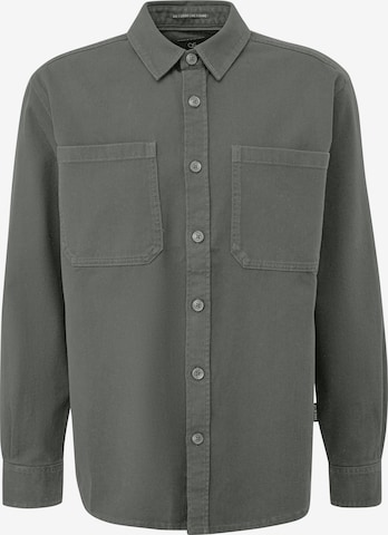 QS Comfort fit Overhemd in Grijs: voorkant