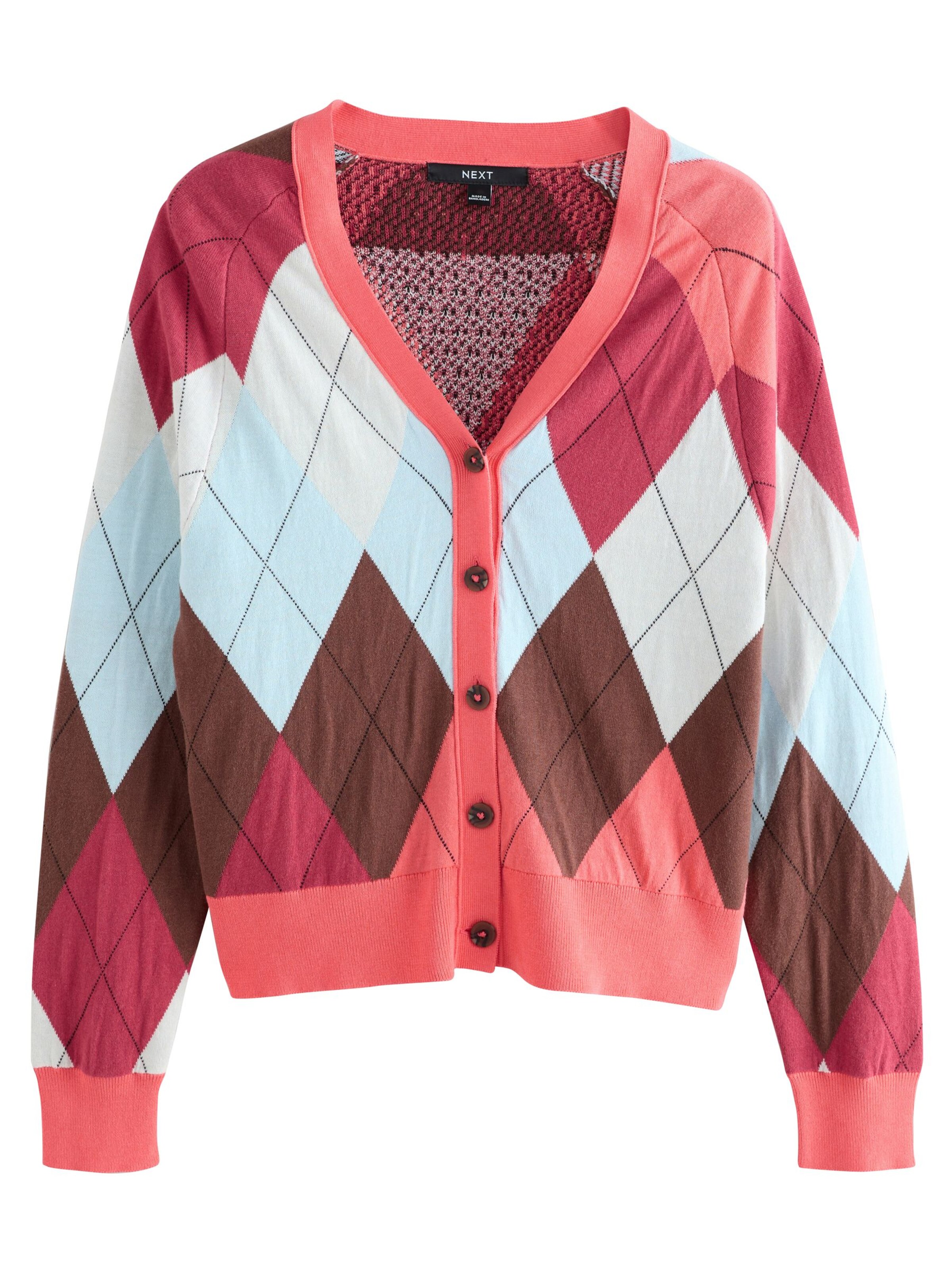 Next Strickjacke in Pink: Vorderseite