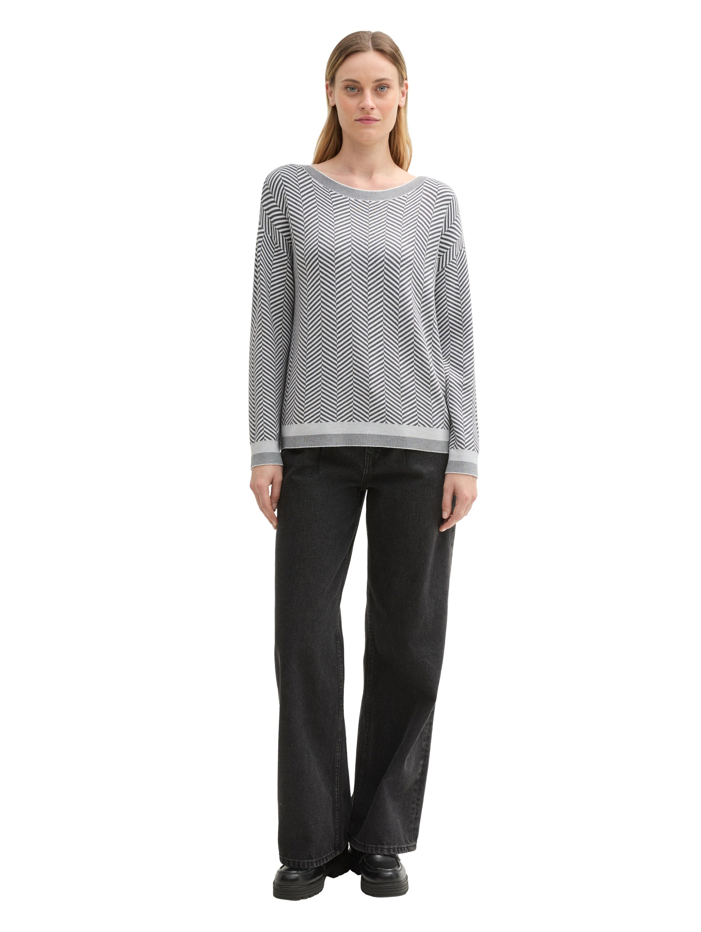 TOM TAILOR Pullover in Grau