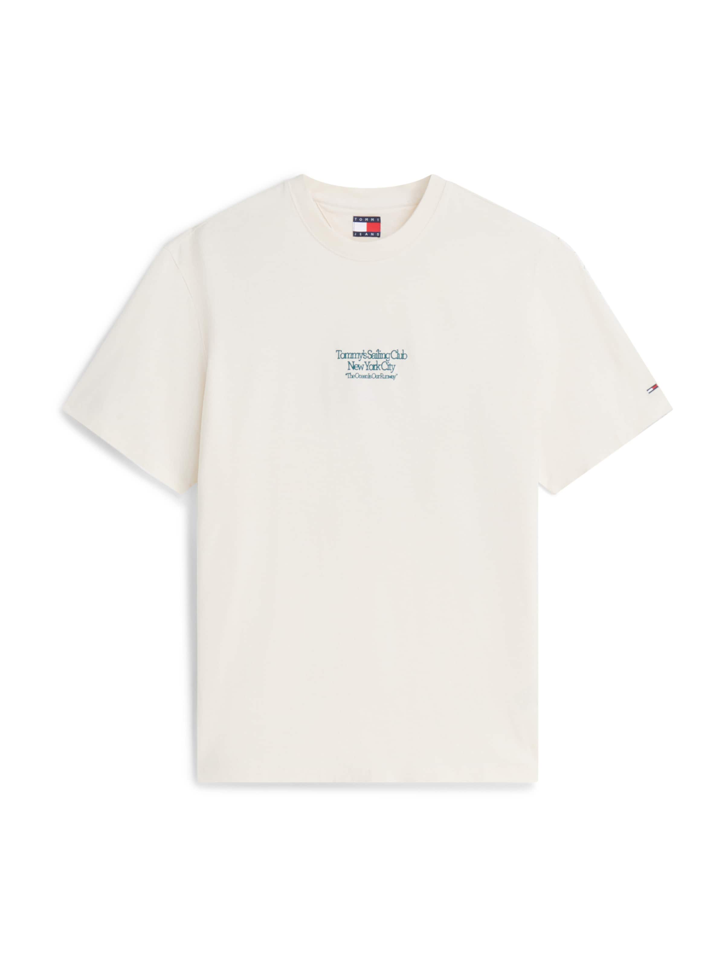 Tommy Jeans T-shirt 'SAILBOAT' i beige: framsida